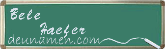 Bele Haefer Visitenkarte